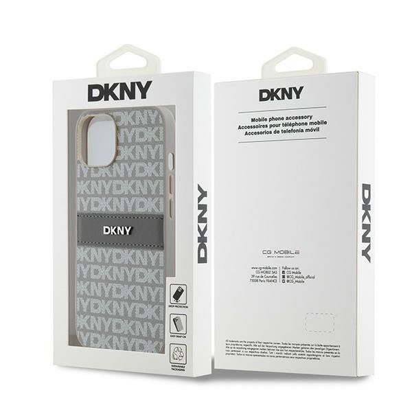 Etui DKNY do iPhone 15, iPhone 14, iPhone 13, Beżowy zdjęcie 8