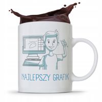 Kubek Prezent Urodzinowy Dla Najlepszego Grafika Z Nadrukiem Ze Zdjęciem