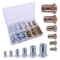 nitonakrętki stalowe i aluminiowe m3 - m10 zestaw nitonakrętek 300 szt.