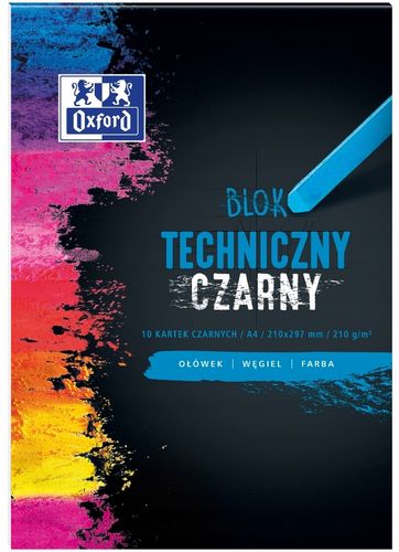 BLOK TECHNICZNY A4/10K CZARNY OXF 400093231 A'20 na Arena.pl