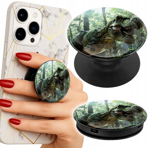 Uchwyt do telefonu Popsocket na palce/stojak DINO DINOZAUR TYRANOZAUR na Arena.pl