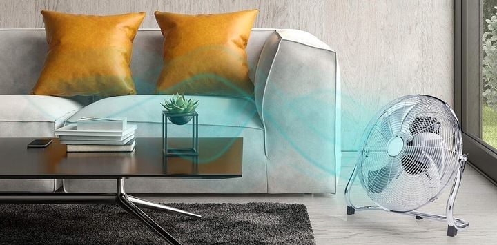 WIATRAK WENTYLATOR STOJĄCY PODŁOGOWY CICHY 18″ PRZEMYSŁOWY 120W B. MOCNY zdjęcie 2