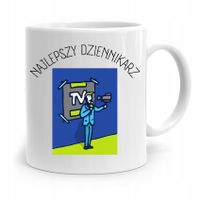 Kubek Dziennikarza Reportera Najlepszy Dziennikarz Z Nadrukiem Ze Zdjęciem