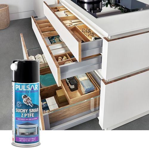 SUCHY SMAR W SPRAYU PTFE DO BRAM ŁAŃCUCHA PULSAR UNIWERSALNY 400 ml na Arena.pl