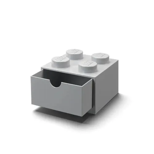 LEGO POJEMNIK KLOCEK 4 SZUFLADA SZARY NA BIURKO na Arena.pl