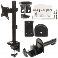 Uchwyt biurkowy monitora BRATECK-LDT66-C01 do 32 cal regulowany VESA czarny