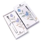 długopis w pudełku ptn 222-gb-8594 white-silver