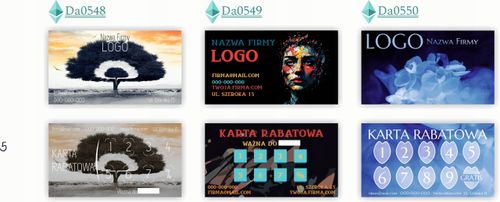 Karty stałego klienta RABATOWE 120 szt TWOJE LOGO nazwa firmy OCEANARIUM na Arena.pl