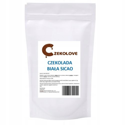 Czekolada BIAŁA 1KG 1000g fondue fontann polew pralin NAJLEPSZA CzekoLove na Arena.pl