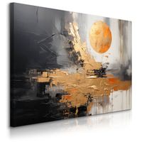 Obraz Canvas Do Salonu Abstrakcyjny Wzór Złoto Styl Glamour 100cm x 70cm