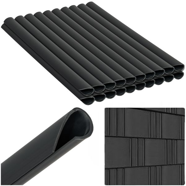 Klipsy Do Taśmy Ogrodzeniowej Heckemann 20 Szt - Ciemnoszare zdjęcie 1