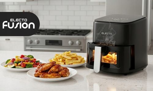 FRYTKOWNICA BEZTŁUSZCZOWA 4,5L AIR FRYER 1500W FRYTOWNICA PANEL 8 na Arena.pl