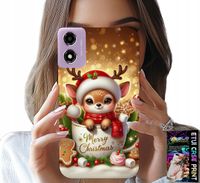 ETUI DO MOTOROLA MOTO E14 - RENIFEREK SŁODKI RENIFER ŚWIĄTECZNE WZÓR