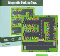 Tablica Magnetyczna Labirynt Parking Nauka Liter Drewniana Edukacyjna