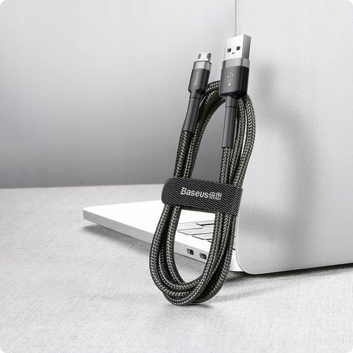 BASEUS MOCNY SZYBKI KABEL USB - MICRO USB PRZEWÓD OPLOT DWUSTRONNY 2A 3M na Arena.pl