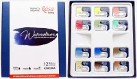 Farby akwarelowe Rosa wielokolorowy 12 szt. 2,5 ml