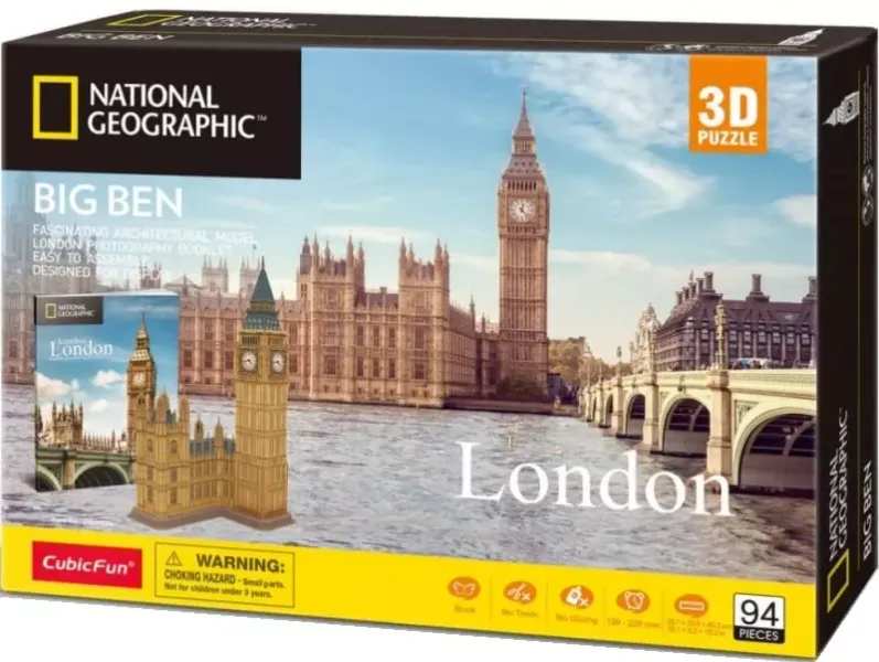 Puzzle 3D. National Geographic. Big Ben zdjęcie 1