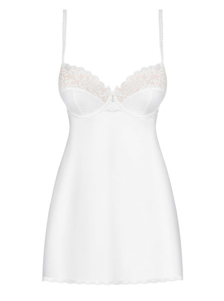 Biała Koszulka Stringi Sex Komplet Obsessive L/Xl zdjęcie 3