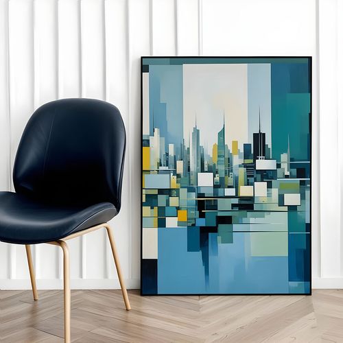 Plakat abstrakcyjne obrazy 21x30 cm w czarnej ramie na Arena.pl