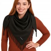 CHUSTA DAMSKA SZAL SZALKI DAMSKI CZARNY