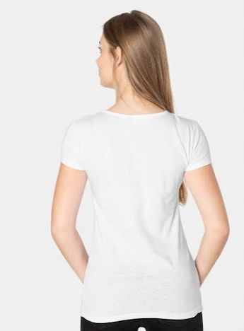 t-shirt bluzka BIAŁA ,,Mój chłopak ma Super ...''M zdjęcie 2