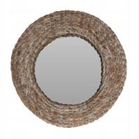 Lustro boho DEKORACYJNE duże ścienne PLECIONE 43cm
