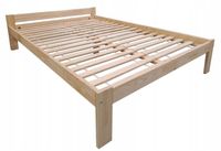 Łóżko MALMA DREWNIANE 140X200 + STELAŻ OD PRODUCENTA