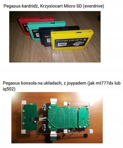 Pegasus konsola na układach, z joypadem + Krzysiocart na Arena.pl