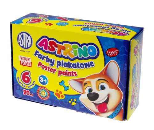farby plakatowe 6 kolorów - 20ml astrino na Arena.pl