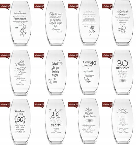 Wazon z grawer PREZENT na Rocznicę Ślubu 10 15 30 na Arena.pl