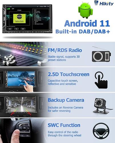 Radio samochodowe Carplay Android Auto 7-calowe DAB/DAB+ na Arena.pl