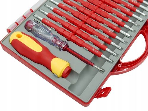 ZESTAW WKRĘTAKÓW ŚRUBOKRĘTY IZOLOWANE 25 ROZMIARÓW + WALIZKA DLA na Arena.pl