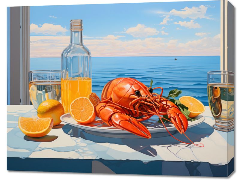 Obraz 90x70cm Homary Nie Do Pary zdjęcie 1