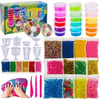 Duży Zestaw Slime 120w1 XL Fabryka Glutów Masa Plastyczna Box Prezent