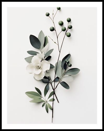 Plakat 50x65cm Papierowy Kwiat na Arena.pl