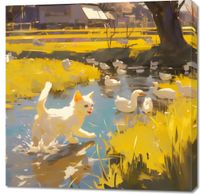 Obraz 90x90cm Słońce na Wsi