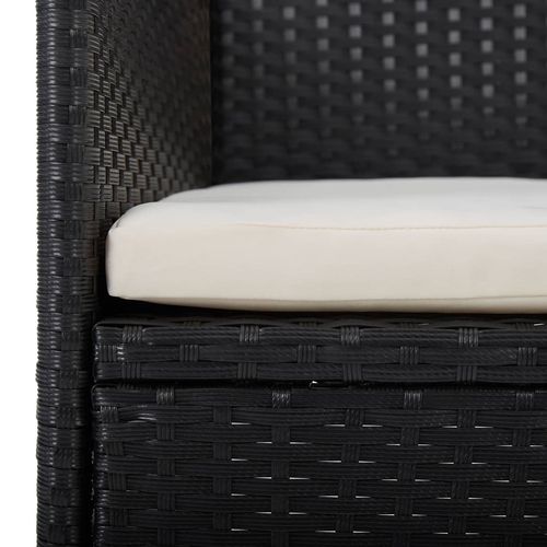 3-cz. zestaw mebli ogrodowych, polirattan i szkło hartowane na Arena.pl