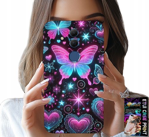 ETUI DO HUAWEI MATE 20 LITE - KOLOROWY MOTYLEK SERCE MODNE WZORY CASE na Arena.pl