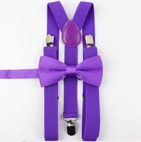 SZELKI męskie fioletowe i MUCHA męska fioletowa