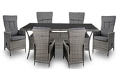 Zestaw mebli ogrodowych LORENS STÓŁ 8 krzeseł HARDY -rozkładane Komplet Ogrodowy