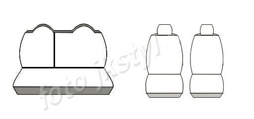 Pokrowce MIAROWE do Peugeot 301 2012-2016r. P1 zdjęcie 3
