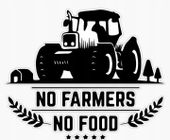 220069 Naklejka No Farmers No Food Nie Ma Rolnictwa Nie Ma Jedzenia Traktor