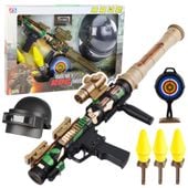 Zestaw Wojskowy Militarny Bazooka RPG Hełm Tracza Piankowe Pociski