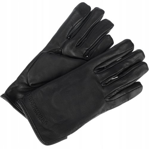 Rękawiczki skórzane damskie polar miś dotykowe pięciopalczaste na Arena.pl