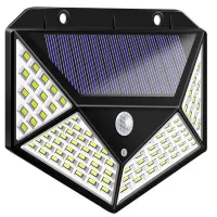 Lampa solarna 100 led 600lm z czujnikiem zmierzchu ruchu i zmierzchu