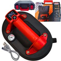 Przyssawka Próżniowa Akumulatorowa Szyb Uchwyt 240 mm 300 Kg LCD