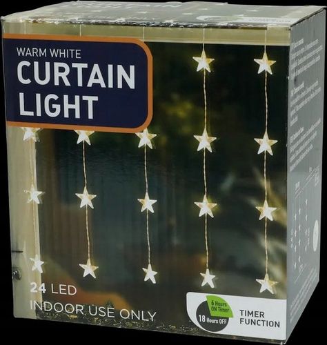 Kurtyna świetlna LED 1,2x0,8m girlanda lampki gwiazdy na okno świąteczne na Arena.pl