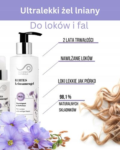 Odżywka do loków - PRAWDZIWY Żel lniany do włosów kręconych NAWILŻAJĄCY na Arena.pl