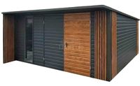 Schowek - Domek ogrodowy 5x4m - brama dwuskrzydłowa - okno rynny TS1206