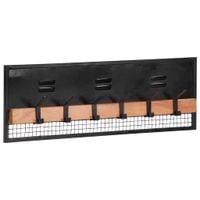 Wieszak ścienny na ubrania 90x11x30 cm lite drewno mango